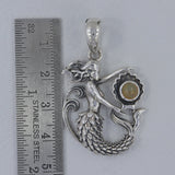 Rainbow Moonstone 925 Silver Pendant