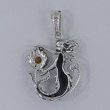 Rainbow Moonstone 925 Silver Pendant