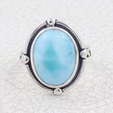 Larimar Silver Ring