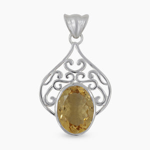 925 Sterling Silver Citrine Pendants