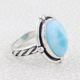 Larimar Silver Ring