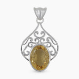 925 Sterling Silver Citrine Pendants