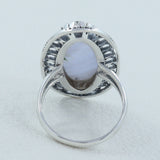 Turquoise Oyster Jasper Designer Ring in 925 Sterling Silver