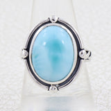 Larimar Silver Ring