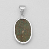 Blue Druzy Quartz Silver Pendants