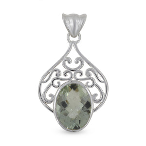925 Sterling Silver Citrine Pendant