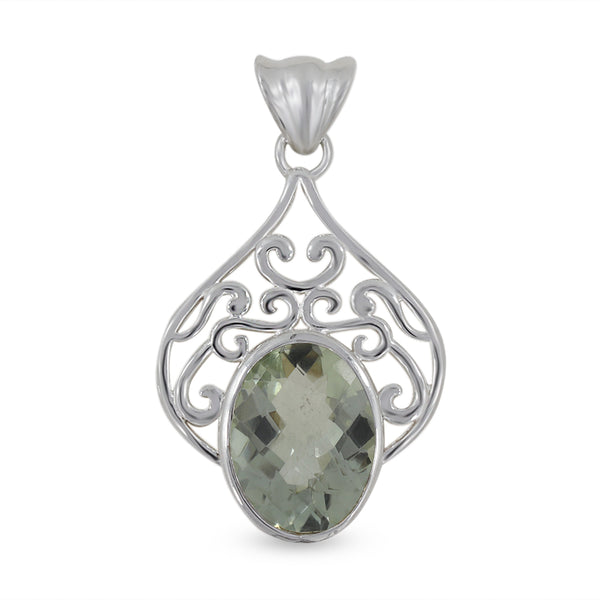 925 Sterling Silver Citrine Pendant