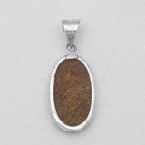 Blue Druzy Quartz Silver Pendants