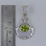 Citrine Pendant 925 Sterling Silver