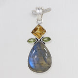 925 Sterling Silver Labradorite Designer Pendant