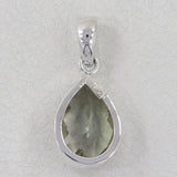Green Amethyst Silver Pendants
