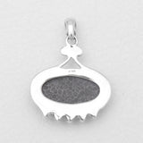 Black Coral Silver Pendants