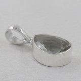 Green Amethyst Silver Pendants