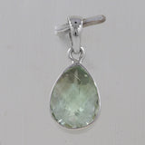 Green Amethyst Silver Pendants