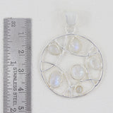 925 Silver Rainbow Moonstone Pendant