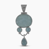 925 Sterling Silver Aquamarine Pendants