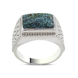 Tibetan Turquoise Silver Ring