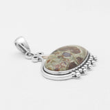 Rainforest Jasper Silver Pendants