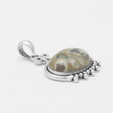 Rainforest Jasper Silver Pendants