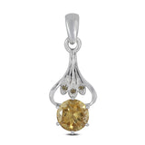 925 Sterling Silver Crystal Pendant