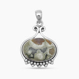 Rainforest Jasper Silver Pendants