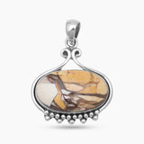 Brecciated Mookaite Silver Pendants