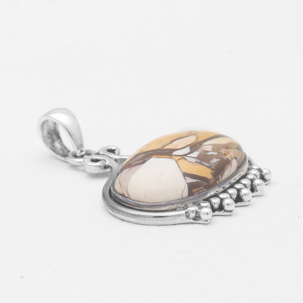 Brecciated Mookaite Silver Pendants