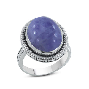 Hackmanite Silver Ring