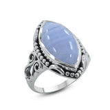 Crazy Lace Agate Silver  Ring