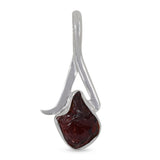 925 Silver Raw Amethyst Pendant