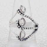 Herkimer Diamonds Silver Ring