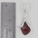 Raw Amethyst Pendant 925 Sterling Silver Pendant