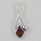 Raw Amethyst Pendant 925 Sterling Silver Pendant