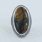 Dendritic Opal Silver Rings