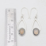 Natural Ethiopian Opal Silver Earrings