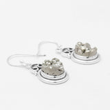 925 Sterling Silver Pyrite Earrings
