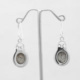 925 Sterling Silver Pyrite Earrings