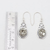 925 Sterling Silver Pyrite Earrings