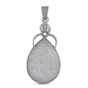 925 Silver White Mother of Pearl Designer Pendant