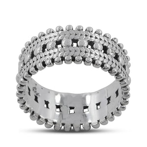 925 Sterling Silver Wide Band Rings