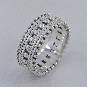 925 Sterling Silver Wide Band Rings