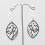 Rainbow Moonstone Silver Earrings