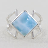 Larimar Silver Ring