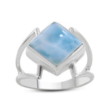 Larimar Silver Ring