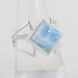 Larimar Silver Ring