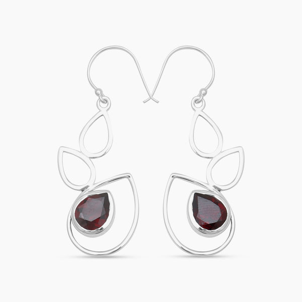 925 Sterling Silver Blue Topaz Earrings