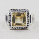 Citrine Silver Ring