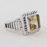 Citrine Silver Ring