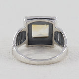 Citrine Silver Ring