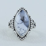 Crazy Lace Agate Silver  Ring